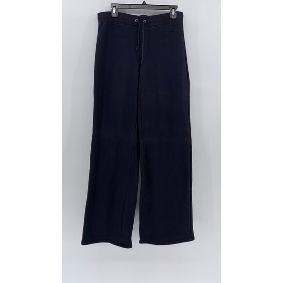 NAUTICA JEANS COMPANY Women's Vintage Navy Wide-Leg Relaxed-Fit Sweatpants SZ S - Picture 1 of 10